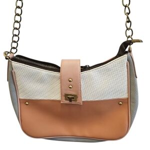 Foxie Vegan Leather Chain Shoulder Purse NEW